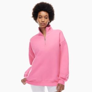 Aritzia TNA Cozy Fleece Mega 1/4 Zip Sweatshirt